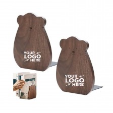 Walnut Little Bear Book Ends